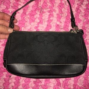 Mini black Coach bag