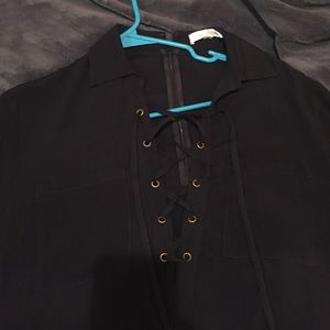 Black long sleeve romper