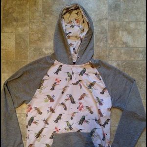 Empyre Surplus Co. Light Grey Hummingbird Hoodie