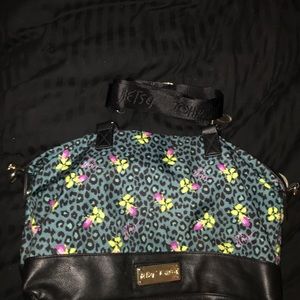 Turquoise Leopard Betsey Johnson Purse
