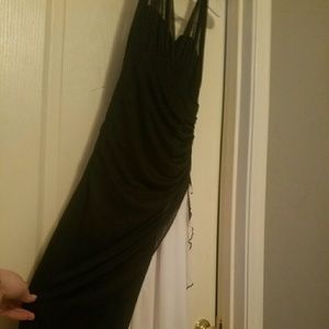 Size 12 formal black and white long gown