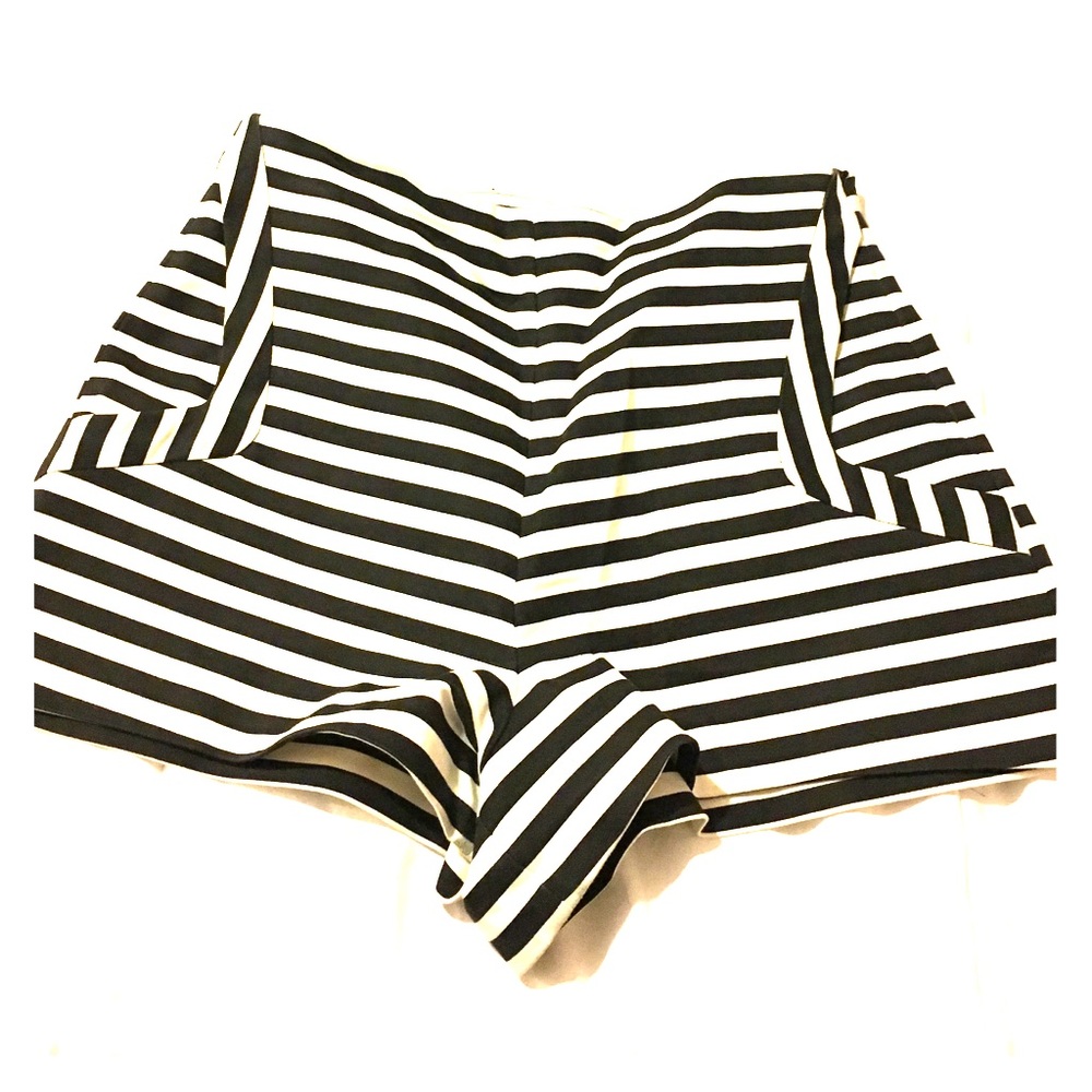 Black/White Stripe Shorts
