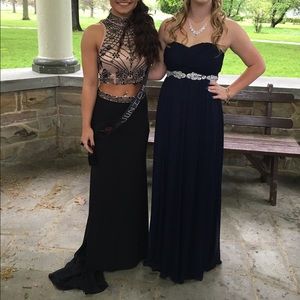 Two Piece beaded Prom dress