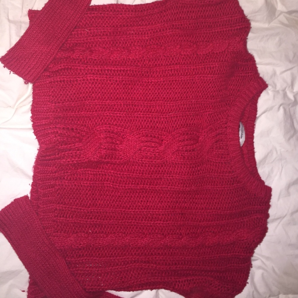 Red sweater