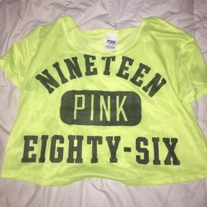 Victoria secret pink crop top