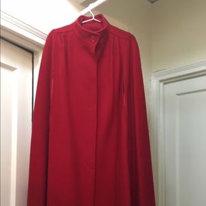 Red Wool Cape
