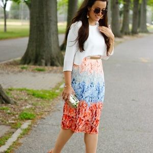 Skirts - Pleated print skirt Skirts - Pleated print skirt