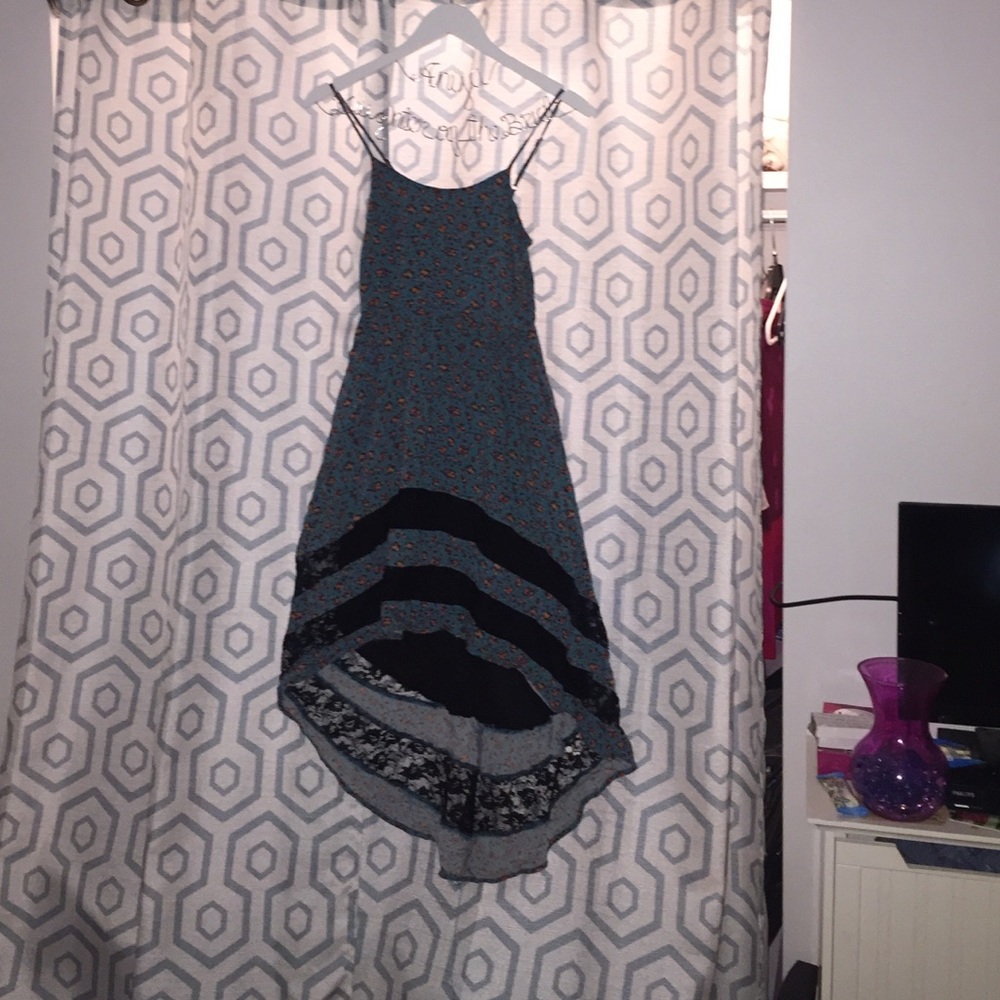 Floral/lace high low dress