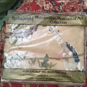 Vintage Springmaid wondercale 1 doublefitted sheet