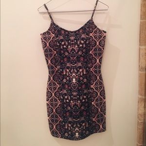 NWT Topshop Printed Bodycon Dress