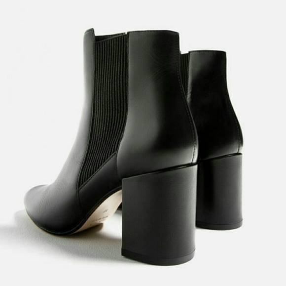 ZARA 100% LEATHER CHELSEA ANKLE BOOT BRAND NEW - Picture 5 of 8