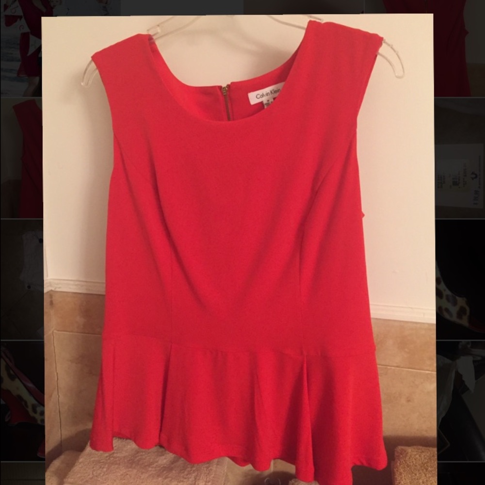 Calvin Klein Red Blouse