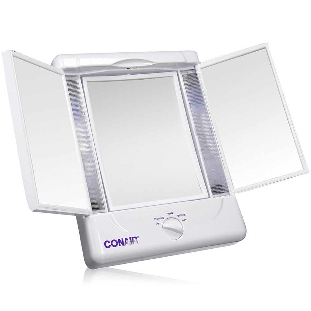 Conair Illumina 3 Panel Lighted Makeup Mirror