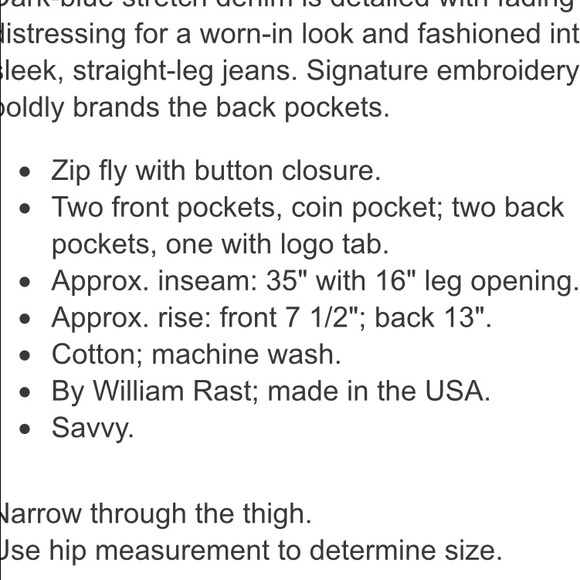 William Rast Sadie straight Leg Jeans - Picture 4 of 4