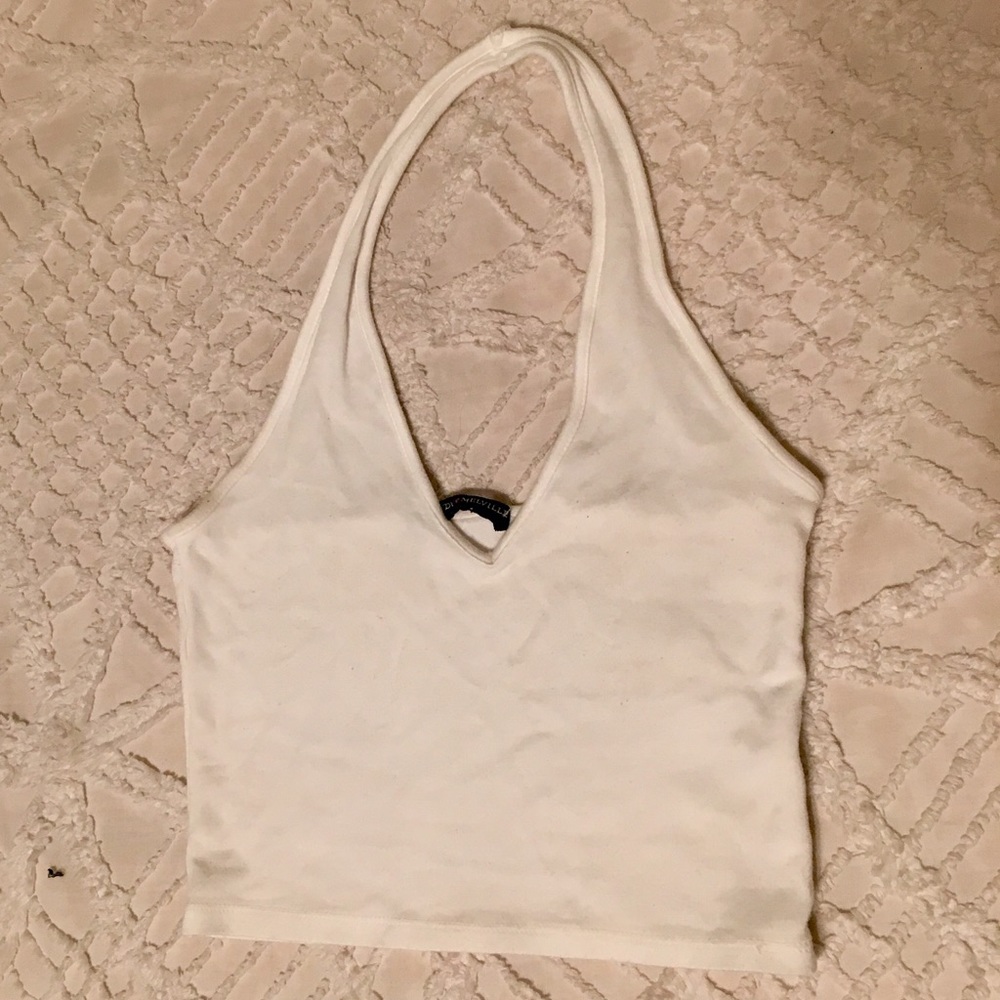 SOLD Brandy Melville white v neck Halter