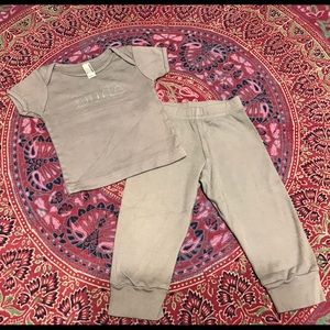 American Apparel 2 piece matching "Dude" set.