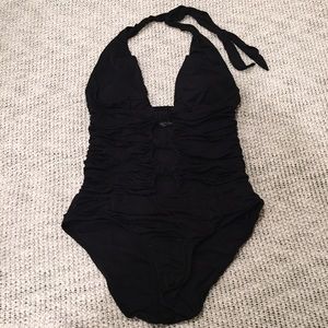 Black one piece swimsuit