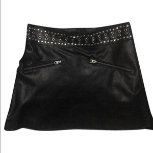 Arden B Faux Leather Skirt