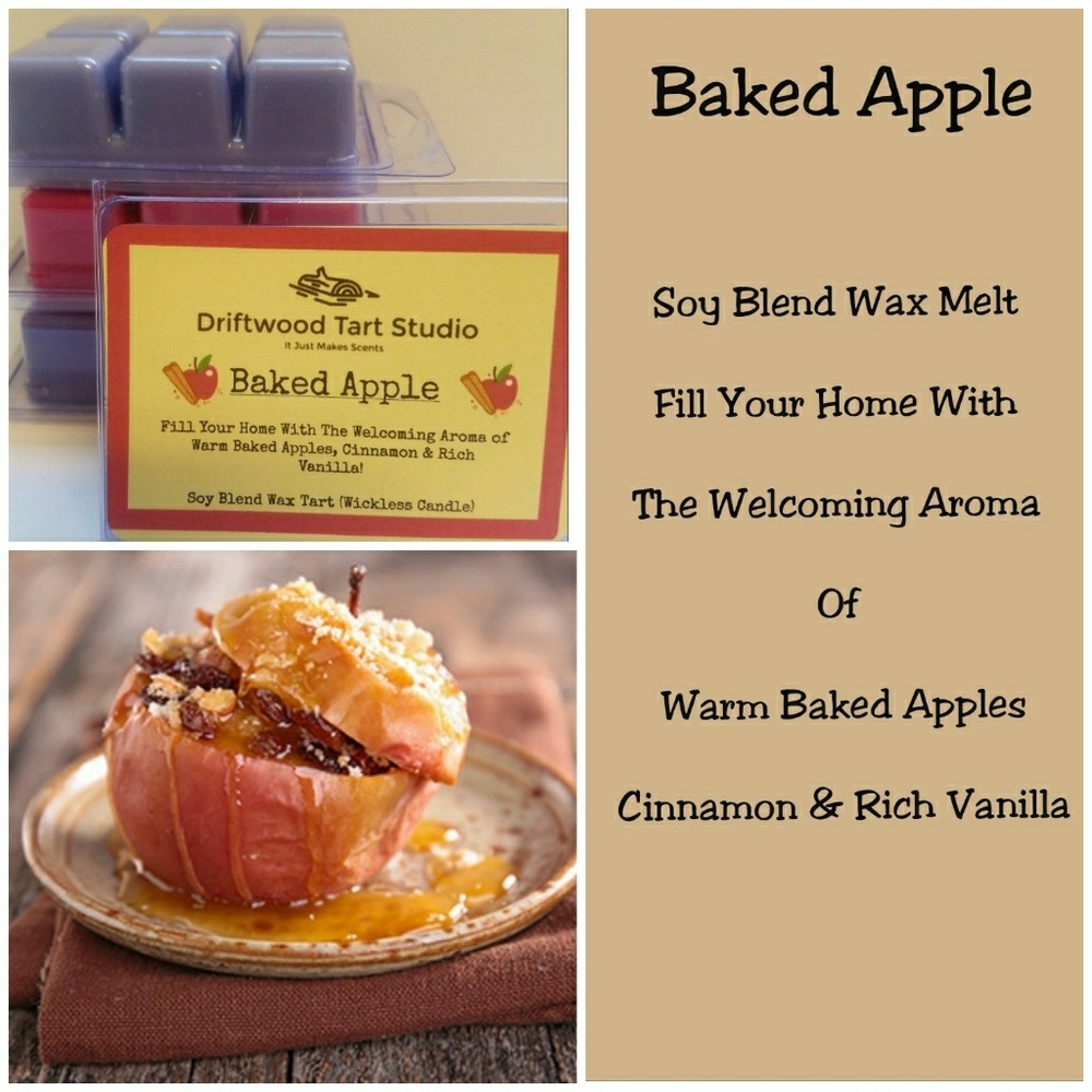 Baked Cinnamon Apple Soy Blend wax melts/ tart