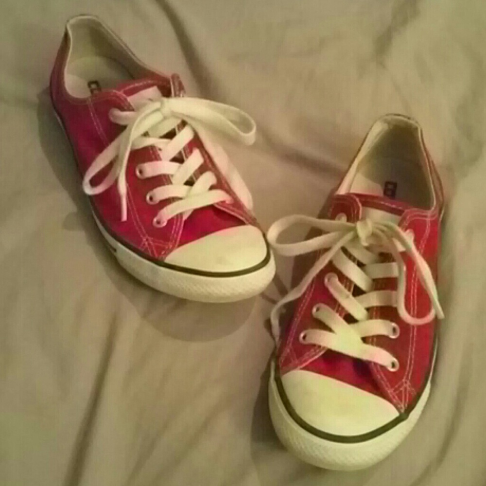 Red low-rise converse