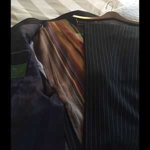 Etro Three button Pinstripe Navy suit