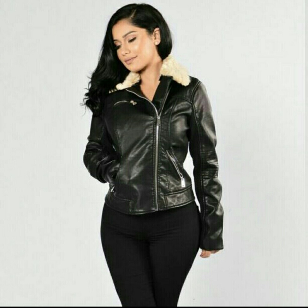 Fashion Nova Vegan Leather Jacket!