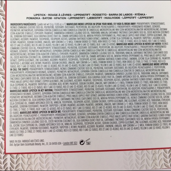 BareMinerals Moxie Lipstick 7 Piece Collection NIB - Picture 3 of 6