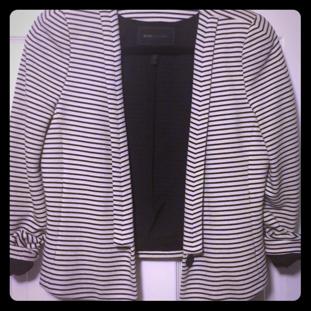 *SALE Chic striped BCBG MaxAzria blazer