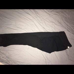 Black crops with mesh in the back