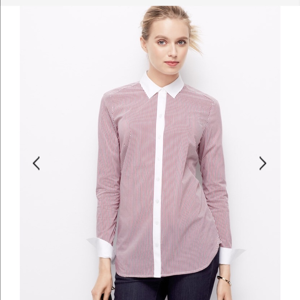 Ann Taylor New Striped Shirt