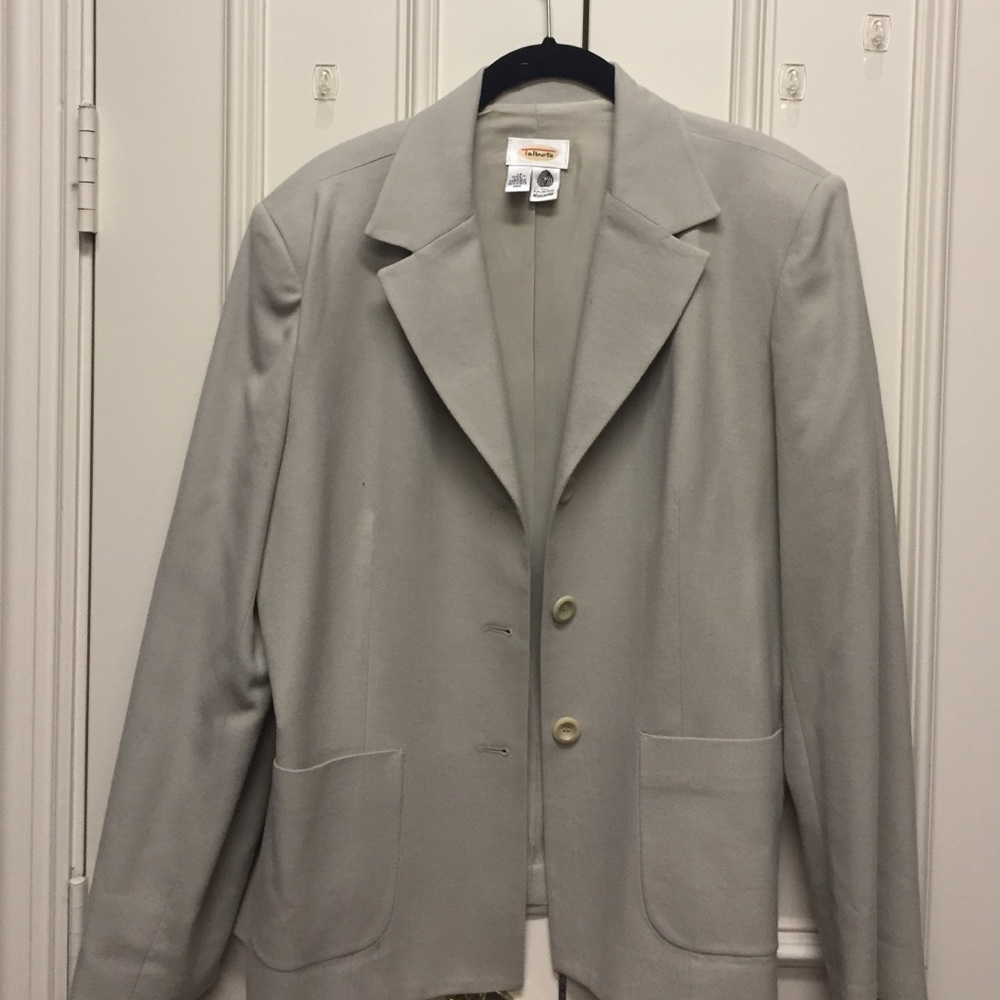 Structured worsted wool Blazer