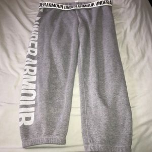 Under armour fleece cropped sweats