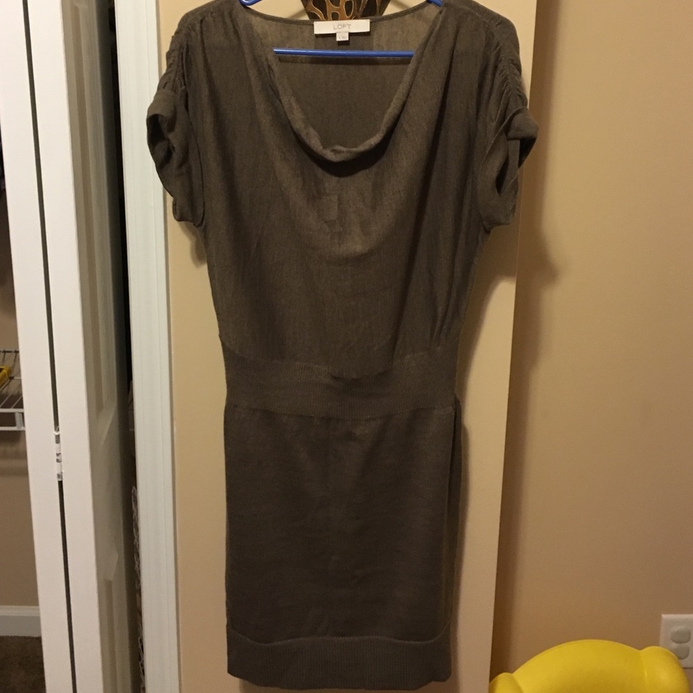 Loft cowlneck sweater dress
