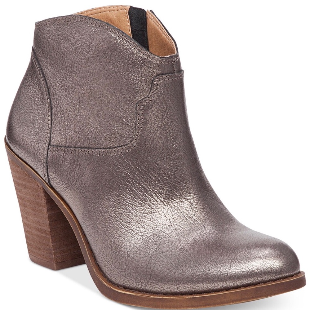 NIB Lucky Brand Eller Bootie Pewter size 10