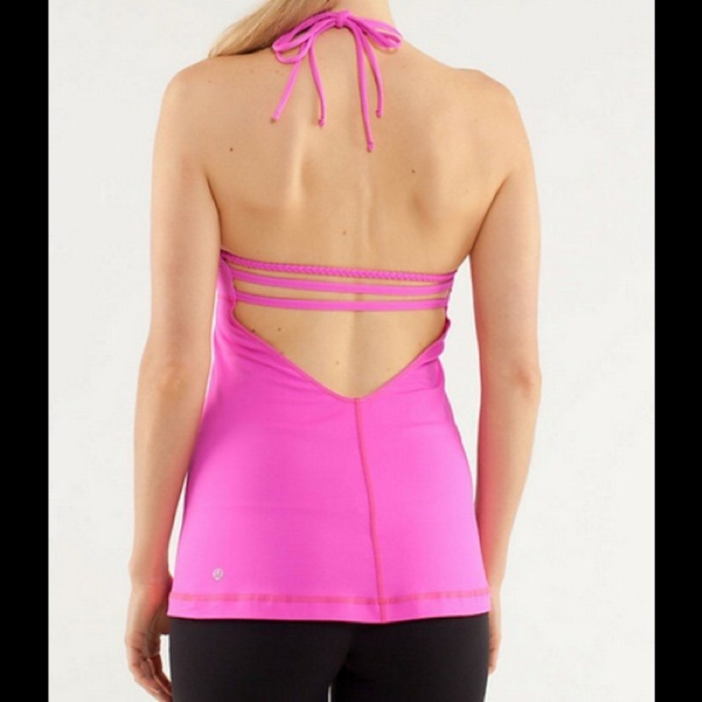 Pink Lululemon Wandering Yogi halter
