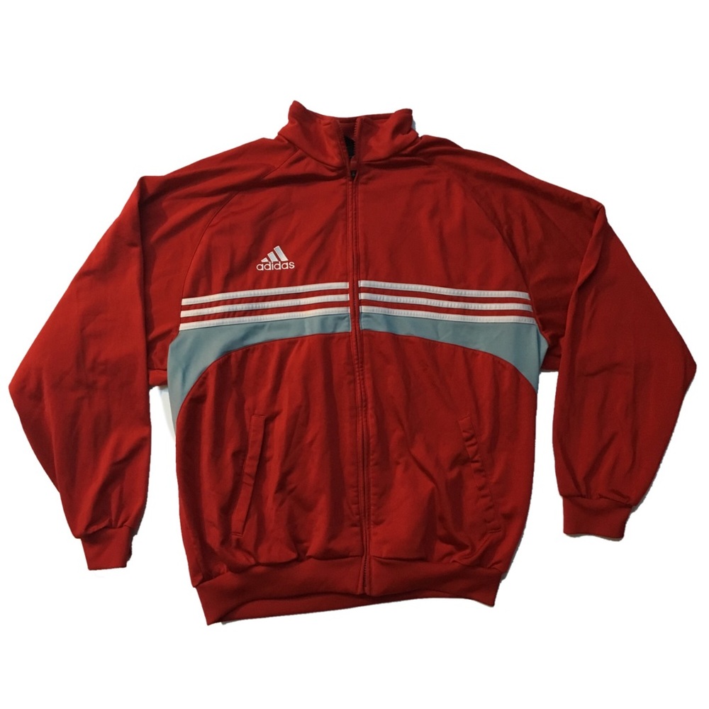 RED ADIDAS JACKET