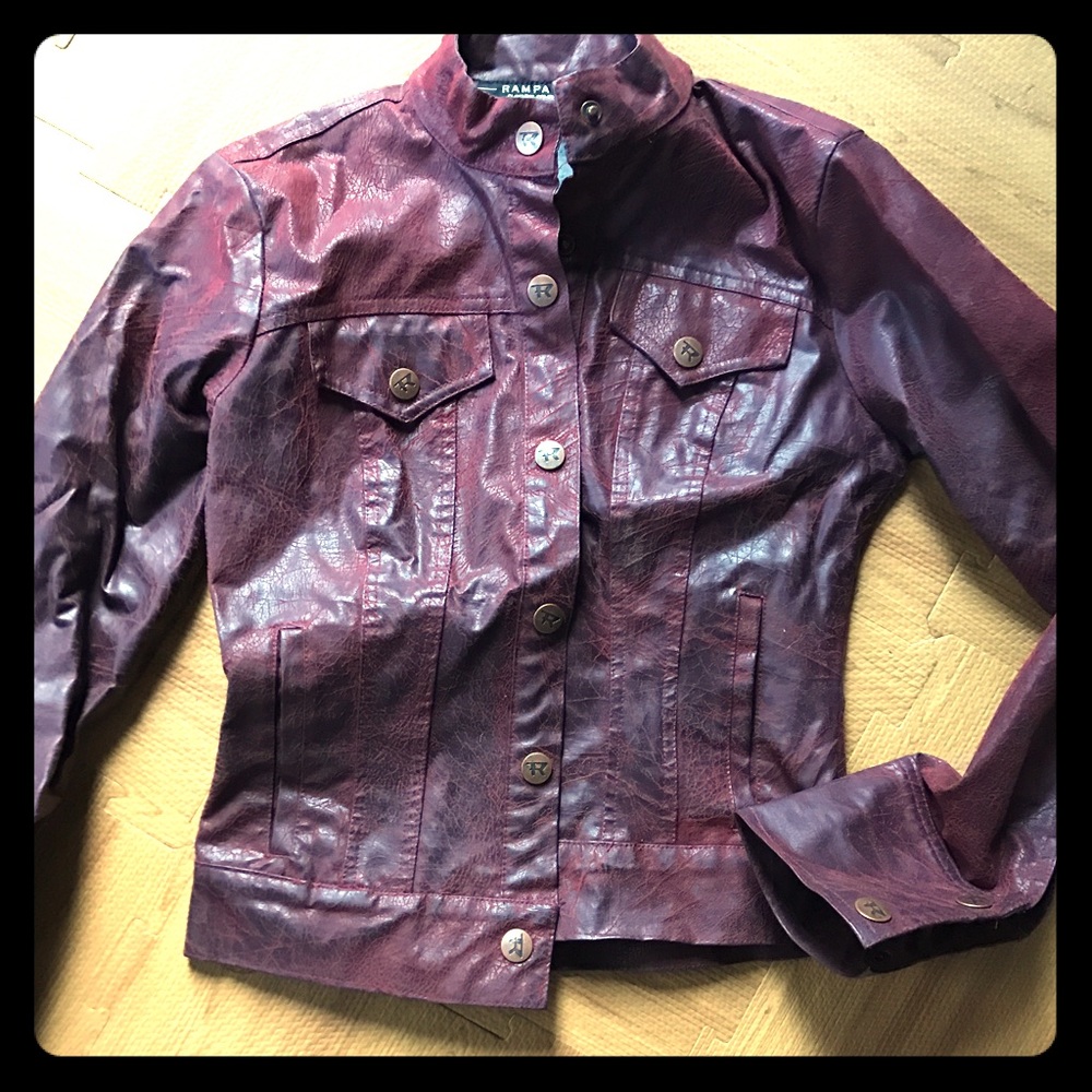 Faux leather jacket