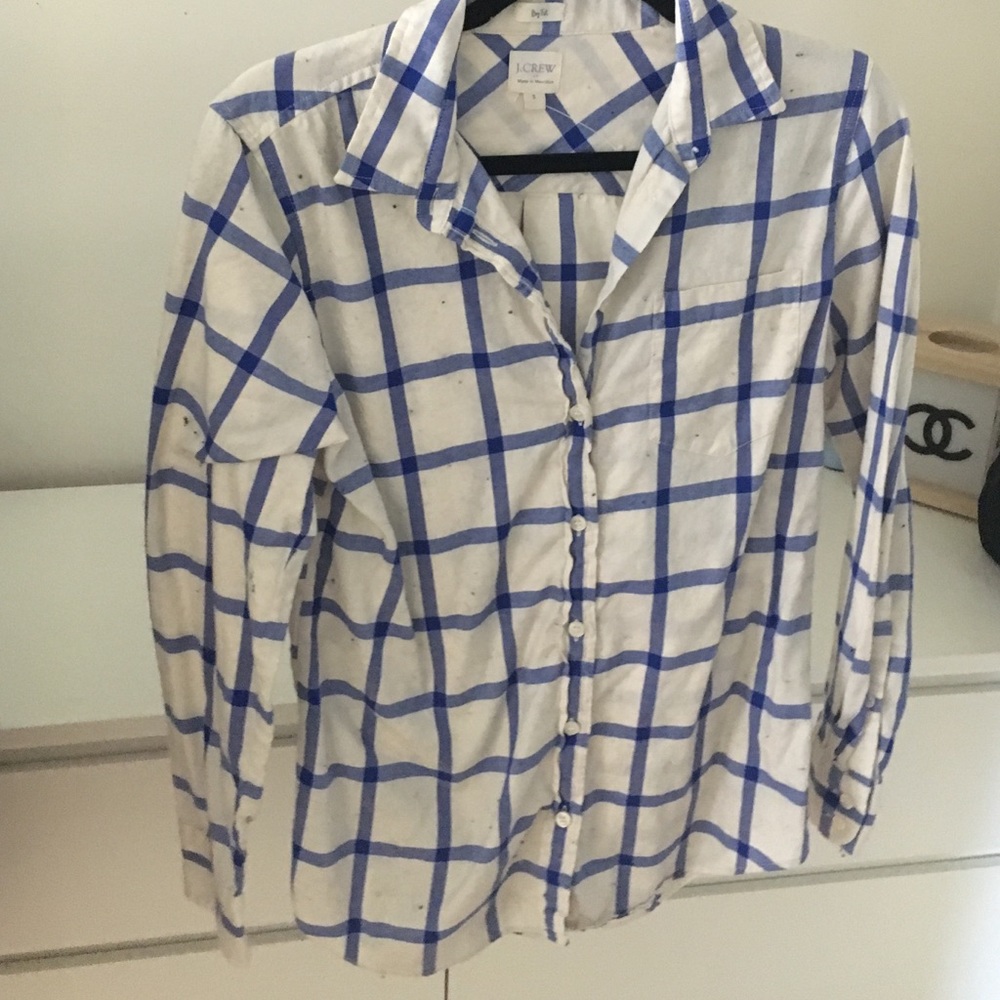 Jcrew boy cut flannel