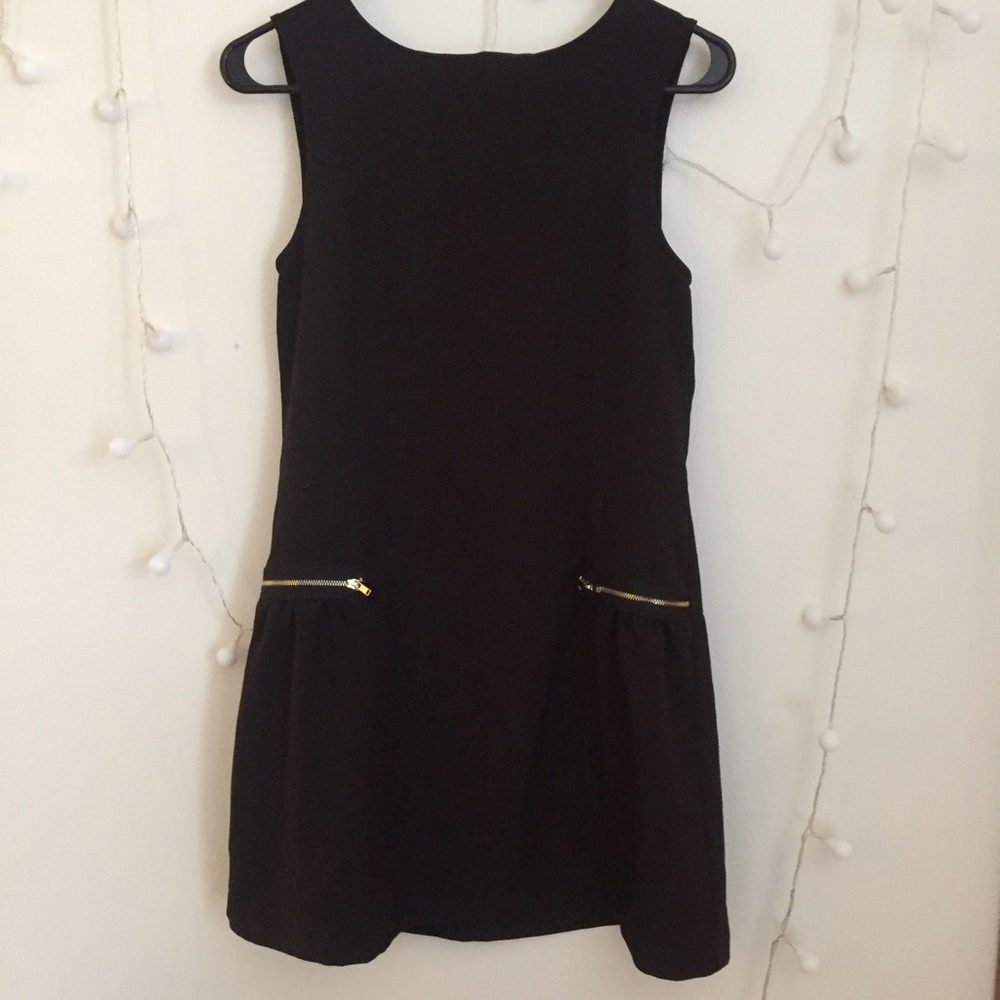 Silky black dress