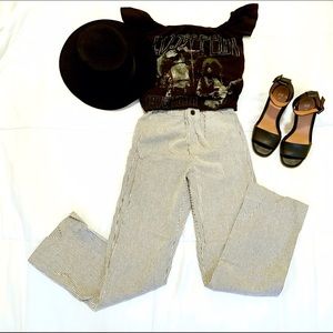 White Pinstripe Pants: Holding for theloveclub