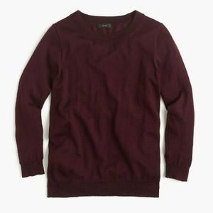 J. Crew Tippi Sweater in Vintage Cabernet