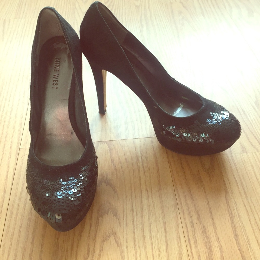 Nine West black heels