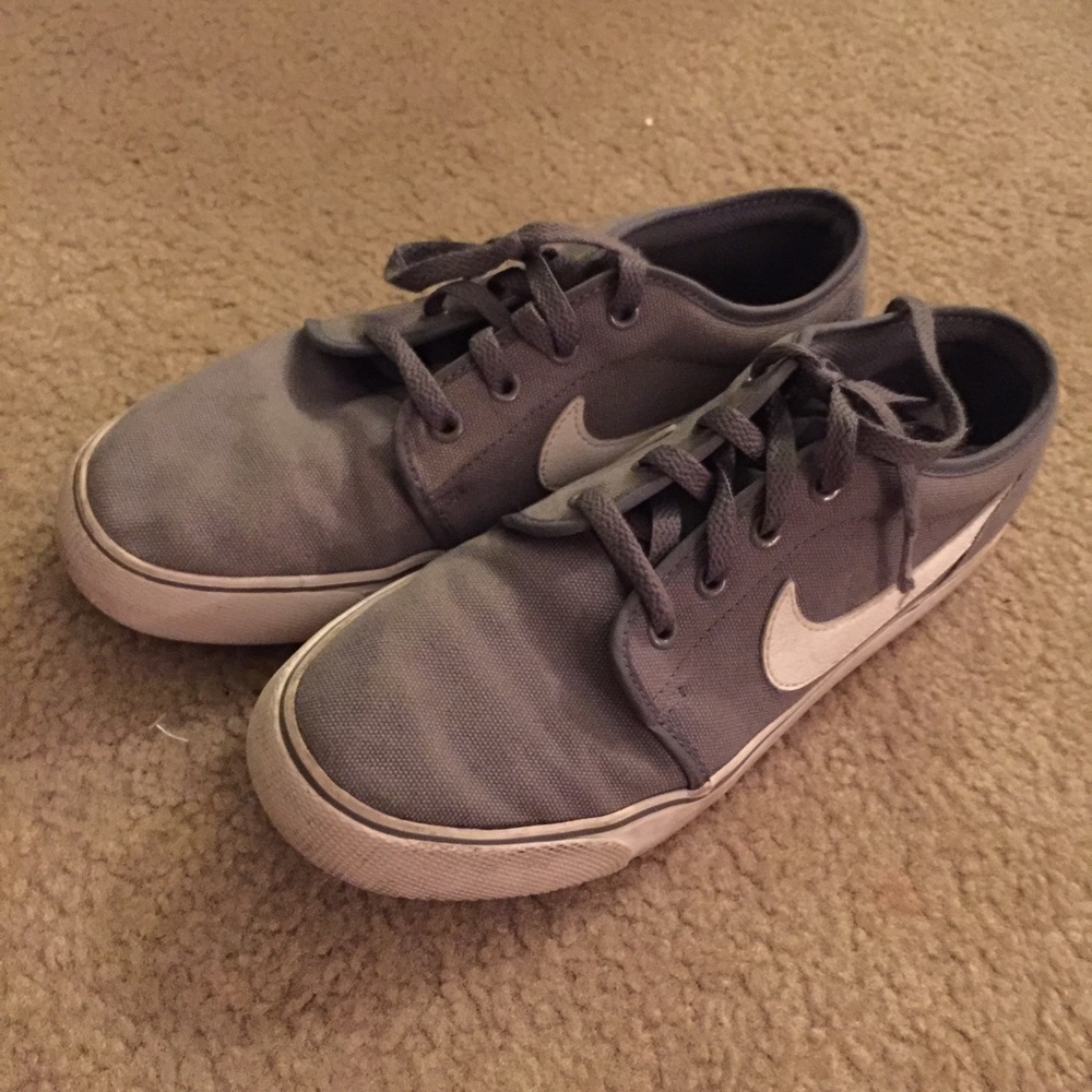 Gray Nike Athletic Shoes