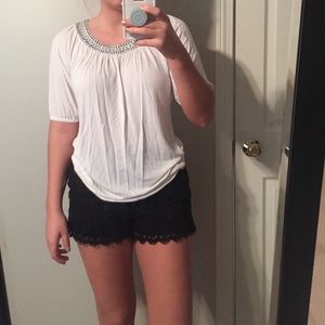 White short sleeve shirt