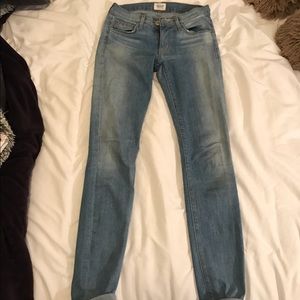 hudson light wash skinny jeans