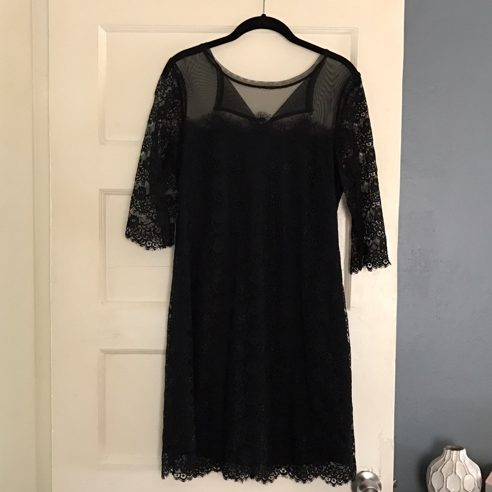 Black Lace Cocktail Dress- Like New