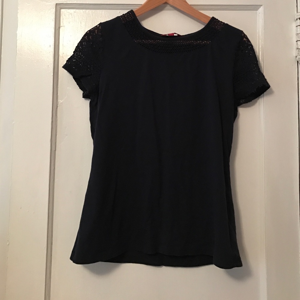 212 Lace Sleeve T-Shirt