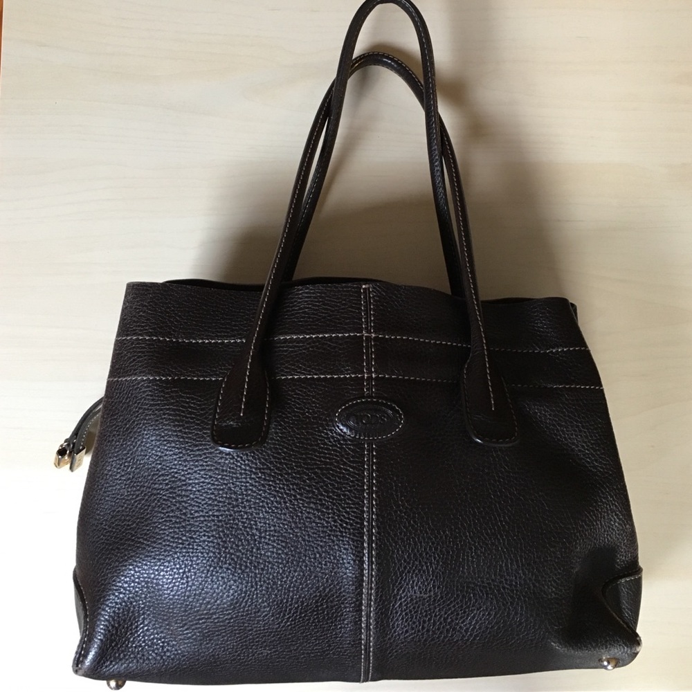Tod's D-Bag, Medium Dark Brown Leather Bag