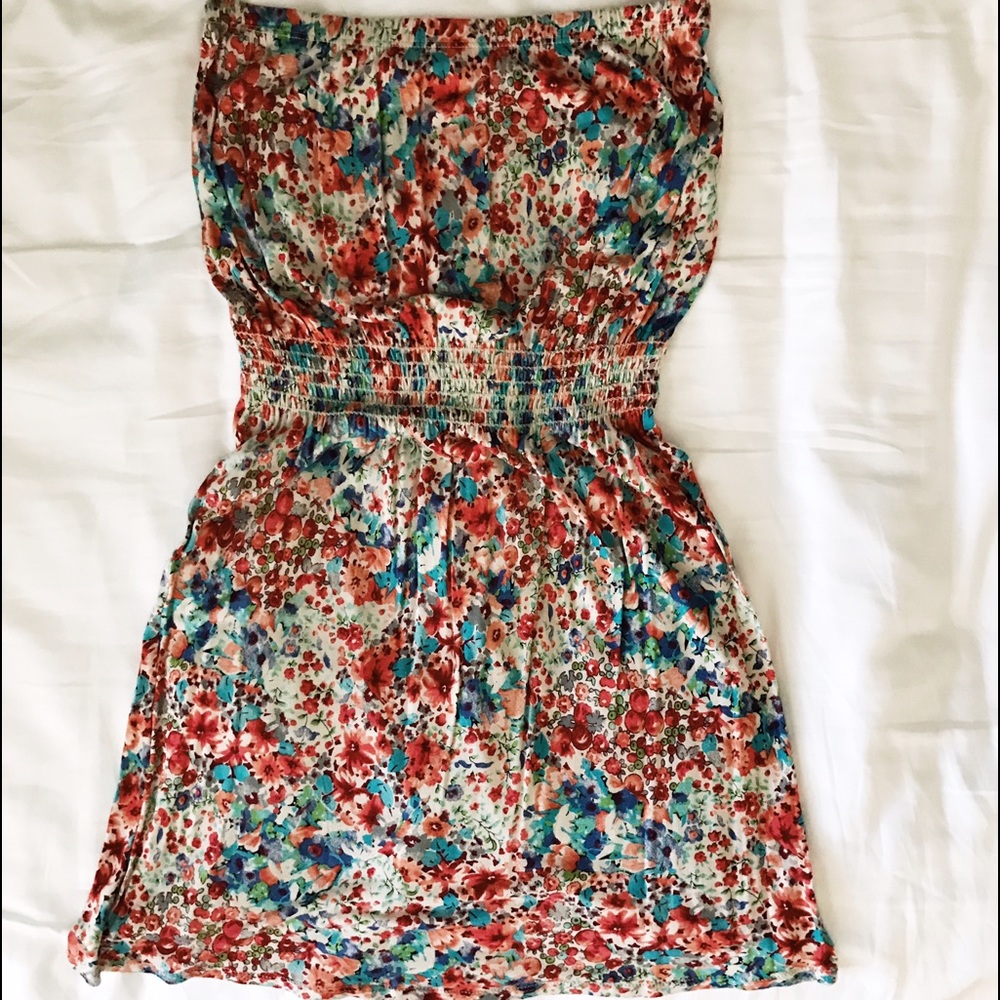 Floral Strapless Mini Dress from Nordstrom