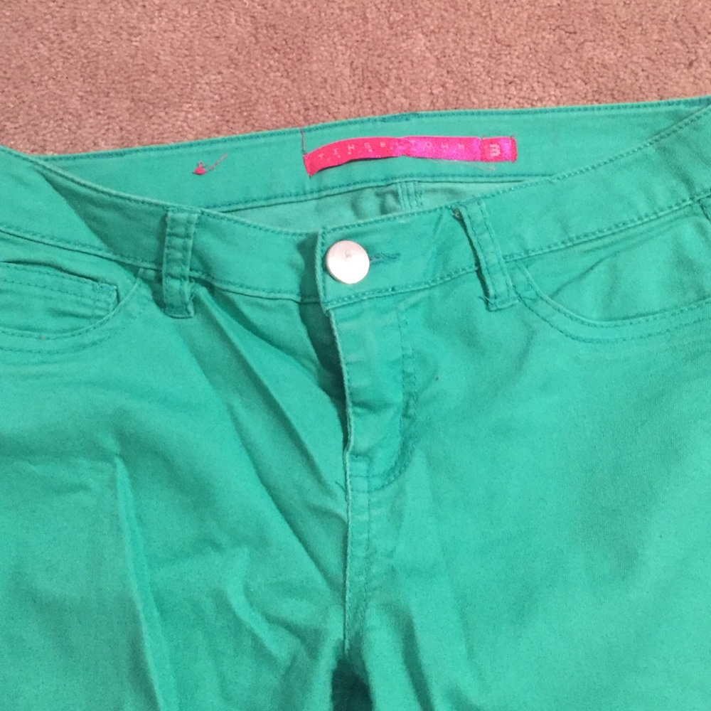 Mint colored jeans